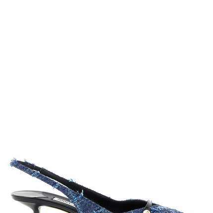 Jimmy Choo Multicolor Tencel Mid Heel Pumps