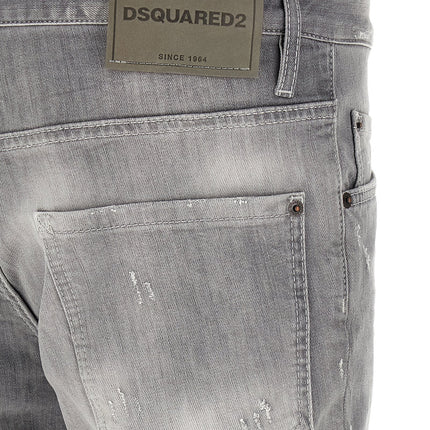 Dsquared² Gray Cotton Tapered Jeans