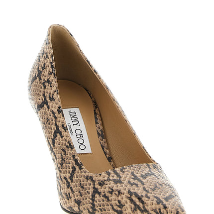 Jimmy Choo Brown Leather High Heel Pumps
