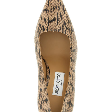 Jimmy Choo Brown Leather High Heel Pumps