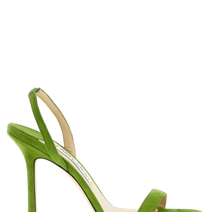 Jimmy Choo Bicolor Leather Stiletto Heel Sandals