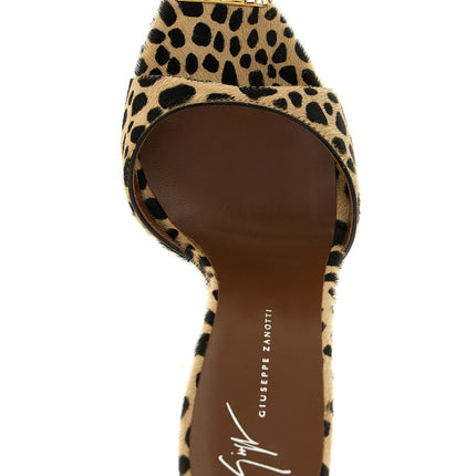 Giuseppe Zanotti Multicolor Calfskin Stiletto Heel Sandals