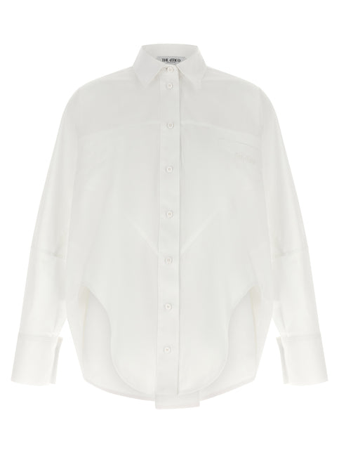 The Attico White Cotton Blouse