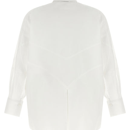 The Attico White Cotton Blouse