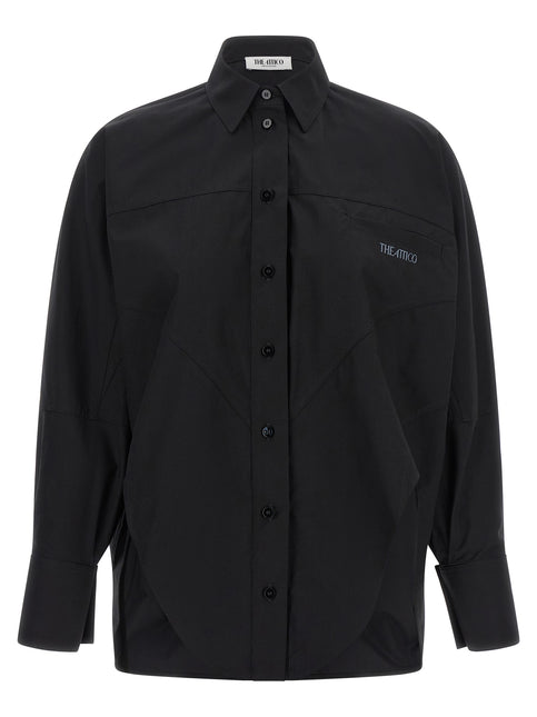 The Attico Black Cotton Blouse