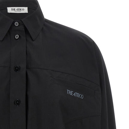The Attico Black Cotton Blouse