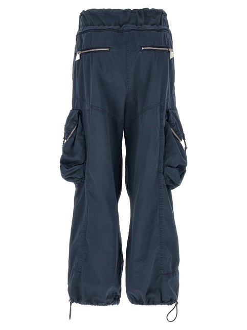The Attico Blue Cotton Cargo Pants