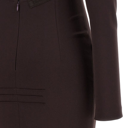 The Attico Brown Viscose Long Dress