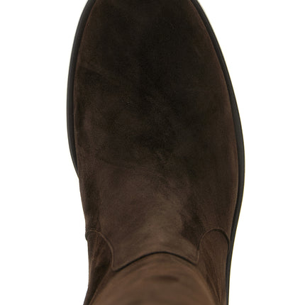 Gianvito Rossi Brown Suede Leather Over The Knee