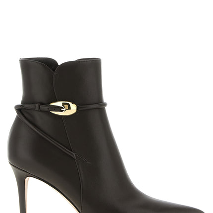 Gianvito Rossi Brown Lamb Leather Ankle Boots