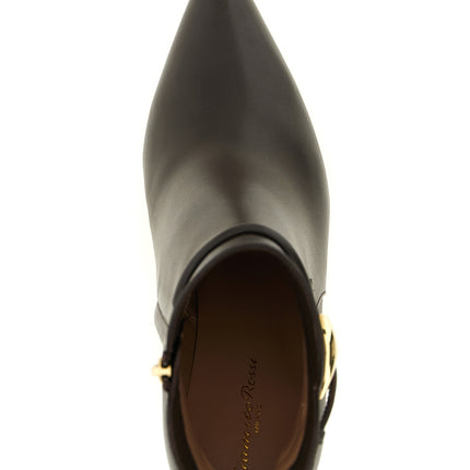 Gianvito Rossi Brown Lamb Leather Ankle Boots