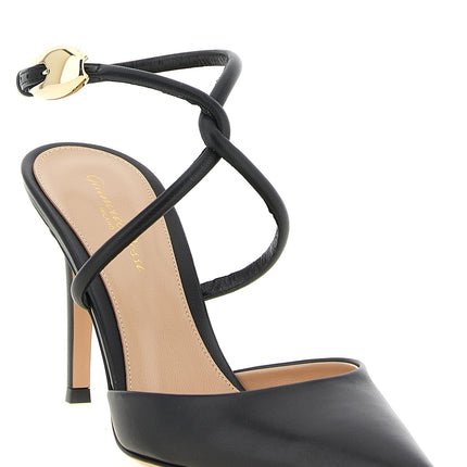 Gianvito Rossi Black Lamb Leather High Heel Pumps