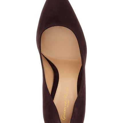 Gianvito Rossi Bordeaux Suede Leather High Heel Pumps
