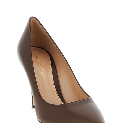 Gianvito Rossi Brown Calfskin High Heel Pumps
