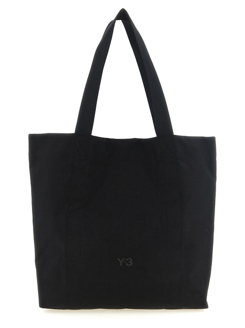 Y-3 Black Polyamide Tote Bag