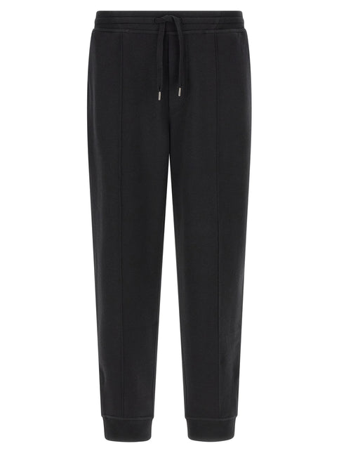 Brunello Cucinelli Black Cotton Joggers (Workout Pants)