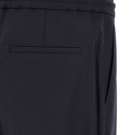 Brunello Cucinelli Blue Virgin Wool Casual Pants