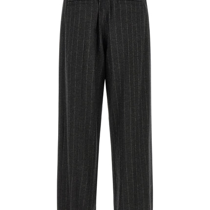 Brunello Cucinelli Gray Virgin Wool Casual Pants