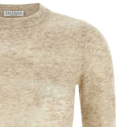 Brunello Cucinelli Beige Silk Cardigan