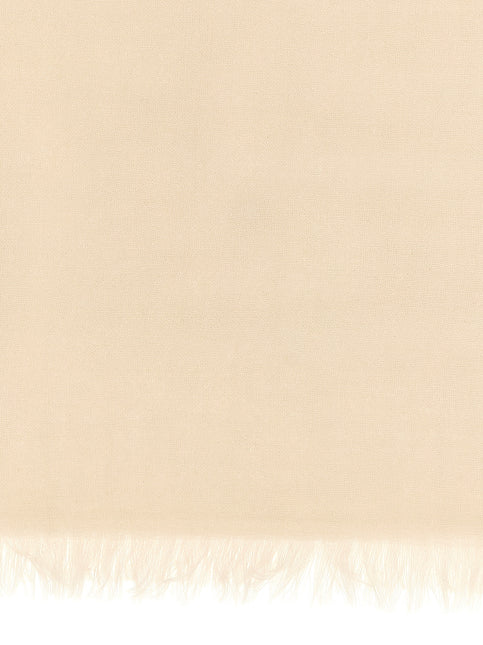 Brunello Cucinelli Beige Cashmere Scarf