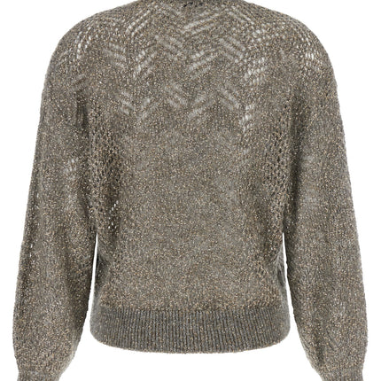 Brunello Cucinelli Gray Polyamide Cardigan