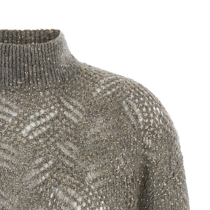 Brunello Cucinelli Gray Polyamide Cardigan