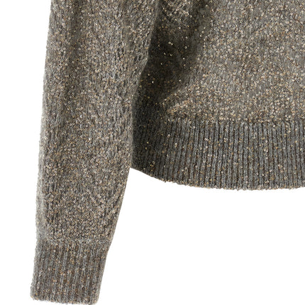 Brunello Cucinelli Gray Polyamide Cardigan
