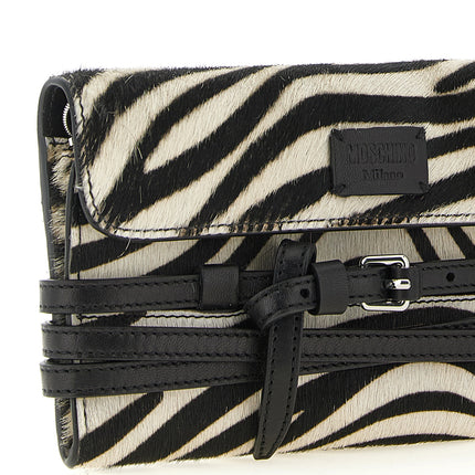 Moschino Bicolor Leather Cardholder