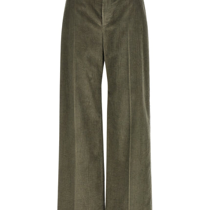 Brunello Cucinelli Bicolor Cotton Flared Pants