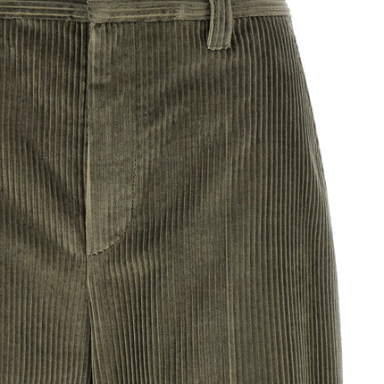 Brunello Cucinelli Bicolor Cotton Flared Pants