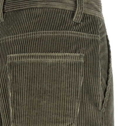 Brunello Cucinelli Bicolor Cotton Flared Pants