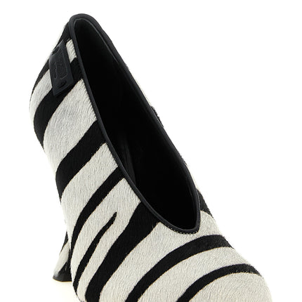 Moschino Bicolor Calfskin High Heel Pumps