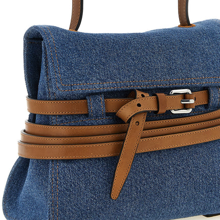 Moschino Blue Cotton Handbag