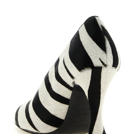Moschino Bicolor Calfskin High Heel Pumps