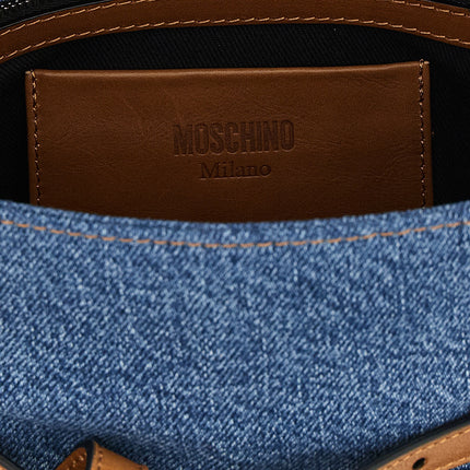Moschino Blue Cotton Handbag