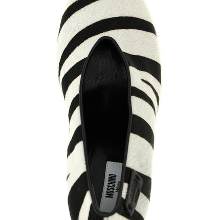 Moschino Bicolor Calfskin High Heel Pumps