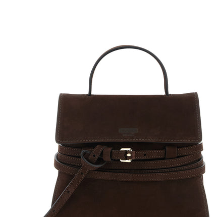 Moschino Brown Calfskin Handbag