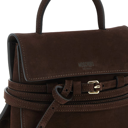 Moschino Brown Calfskin Handbag
