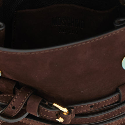 Moschino Brown Calfskin Handbag