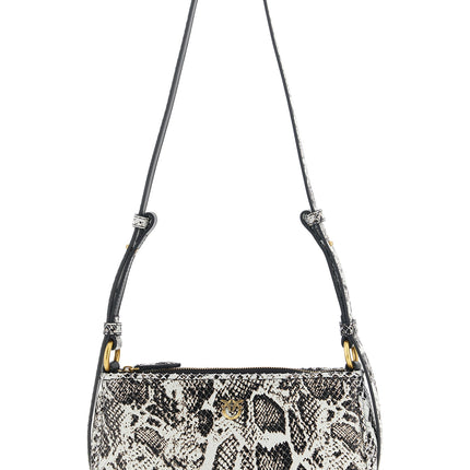 PINKO Gray Calfskin Crossbody Bag