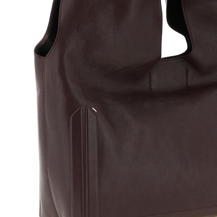 Maison Margiela Bordeaux Lamb Leather Shoulder Bag