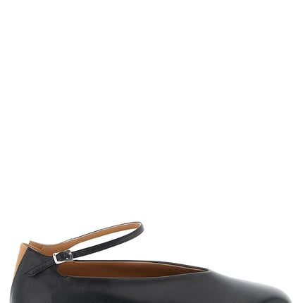 Jil Sander Black Calfskin Ballet Flats