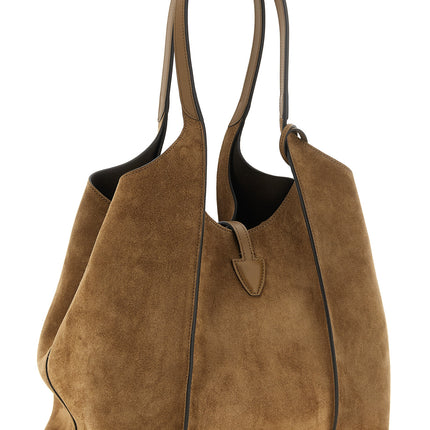 Tod's Brown Calfskin Tote Bag