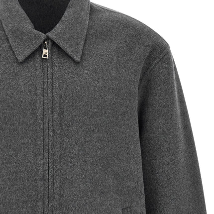GIORGIO BRATO Gray Wool Full-Length Jacket