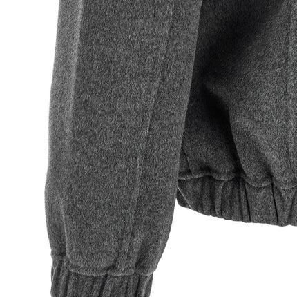GIORGIO BRATO Gray Wool Full-Length Jacket