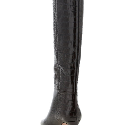 Paris Texas Brown Calfskin Over The Knee