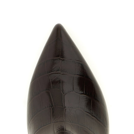 Paris Texas Brown Calfskin Over The Knee