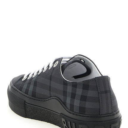 Burberry Gray Polyamide Low Top Sneakers