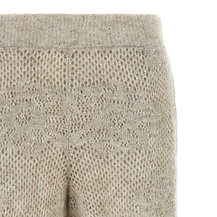 Brunello Cucinelli Beige Nylon Casual Pants