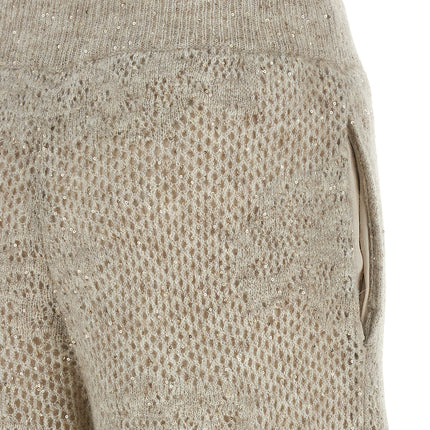 Brunello Cucinelli Beige Nylon Casual Pants